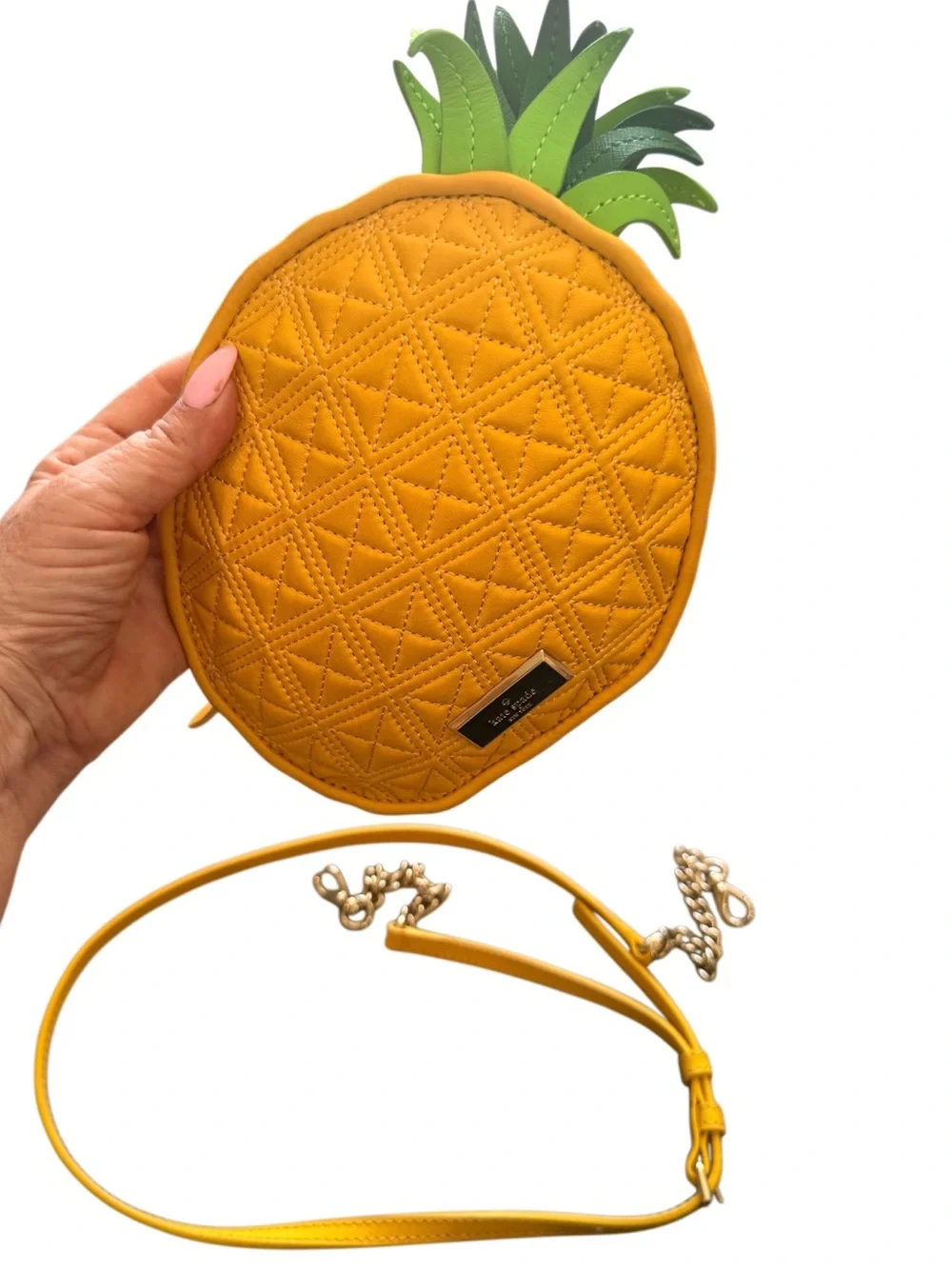 🍍Kate Spade WING IT PINEAPPLE CROSS-BODY SHOULDER CLUTCH HANDBAG 🍍